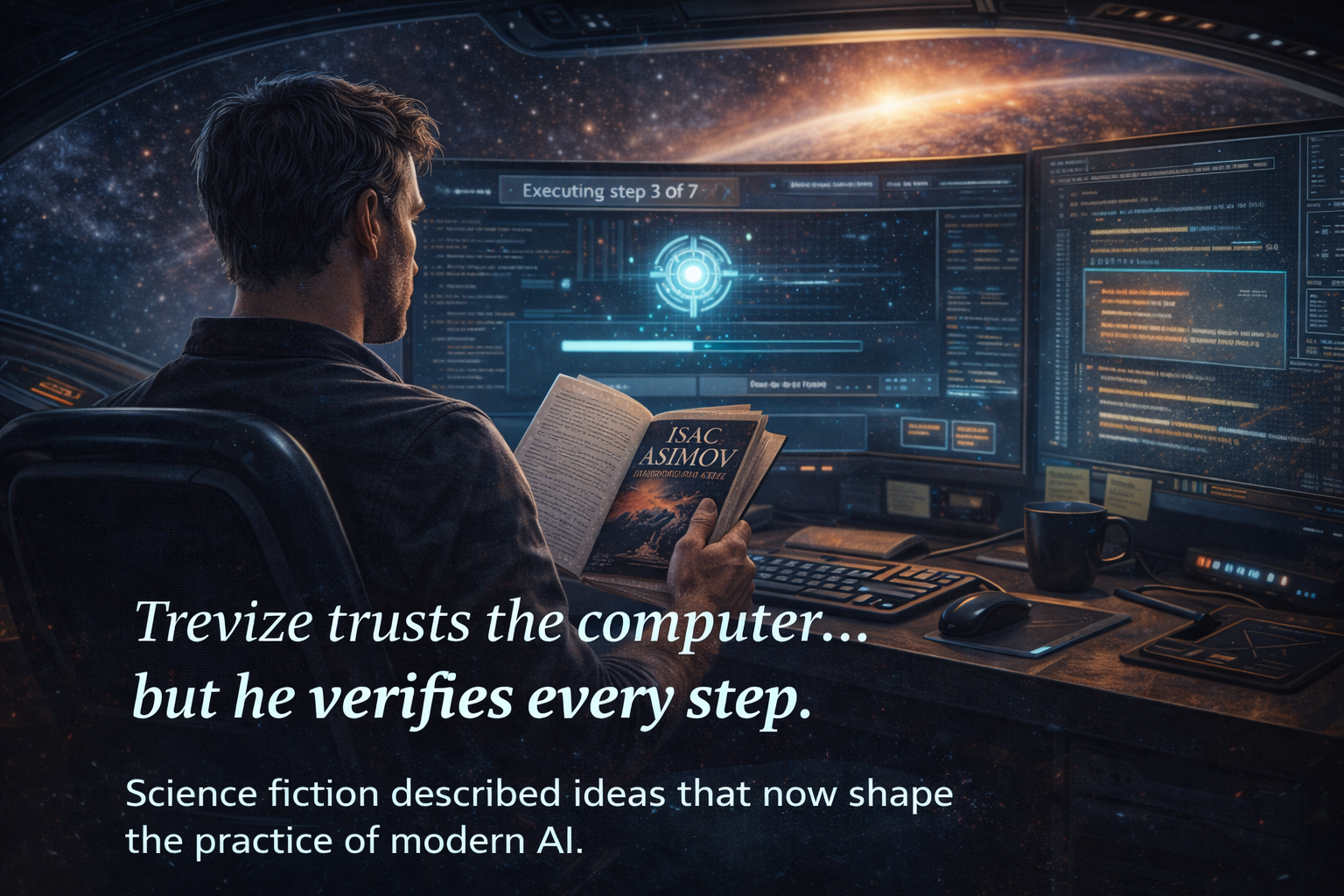 Iterative AI problem solving illustration