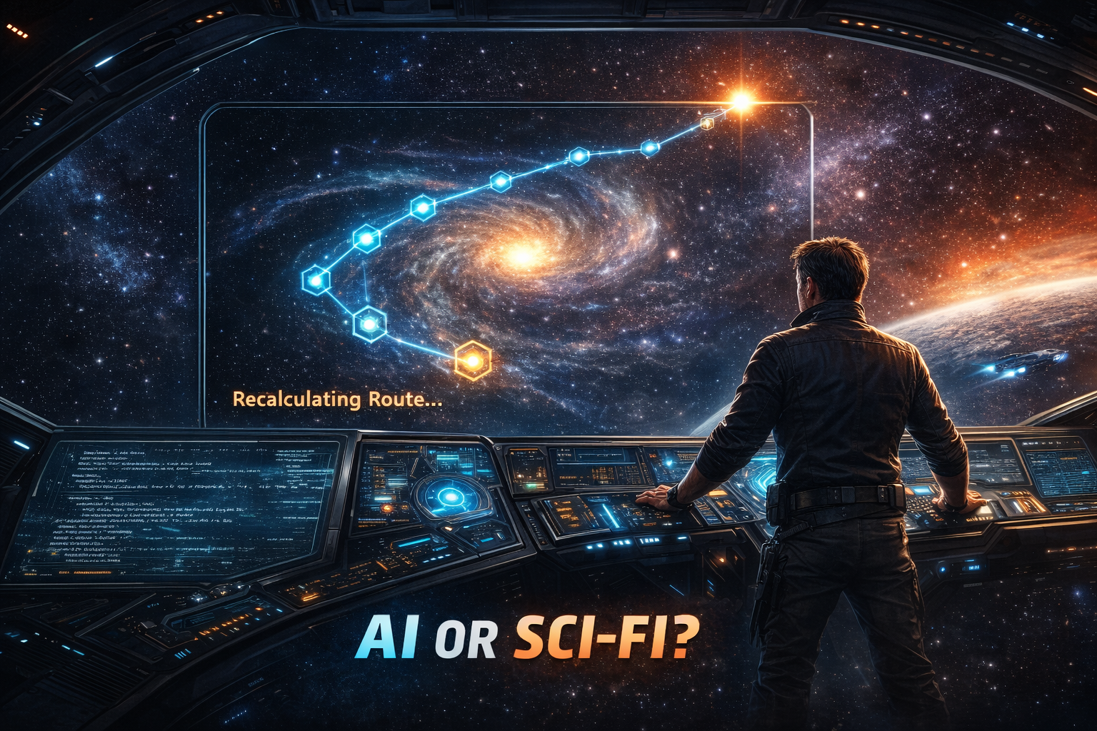 Golan Trevize and the Far Star illustration