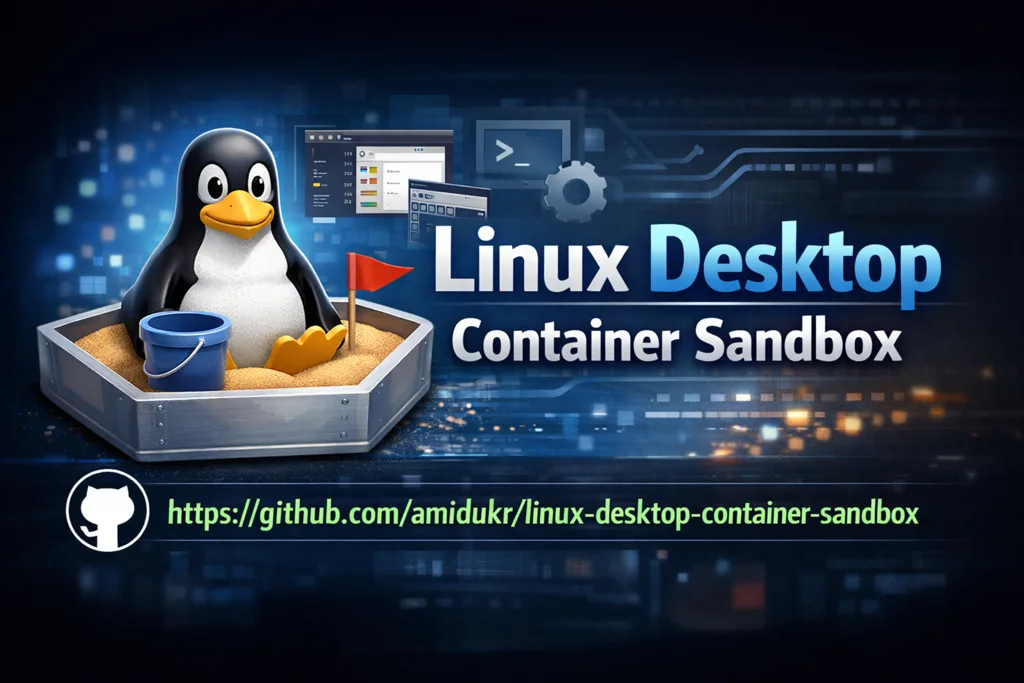 Linux desktop container sandbox screenshot