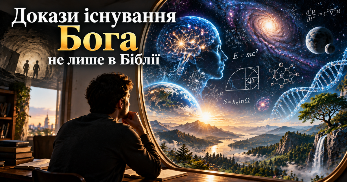 Докази існування Бога не лише в Біблії