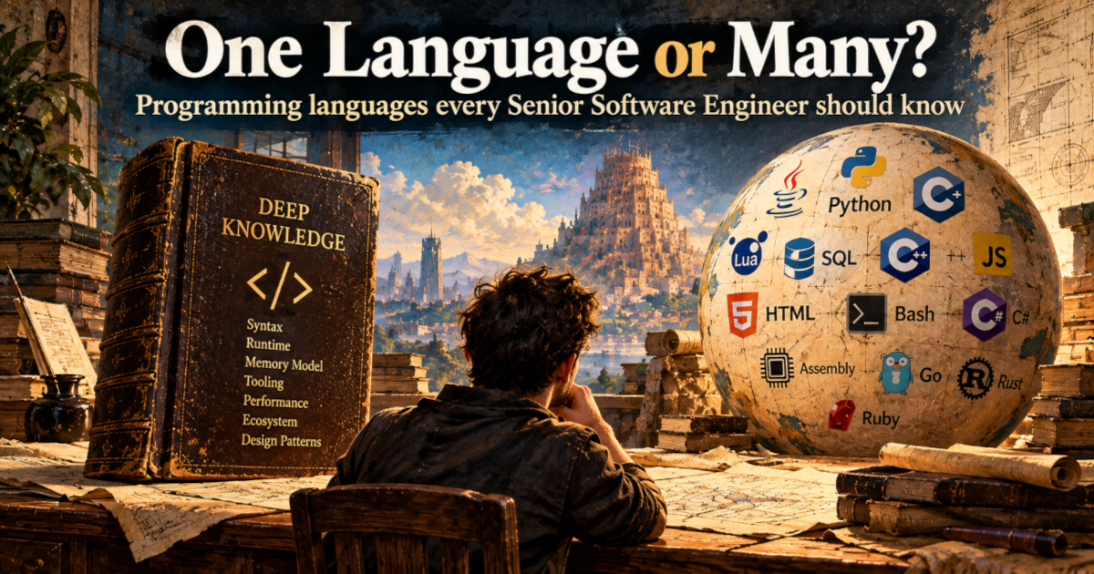 One Language or Many? Programming languages every senior software engineer should know