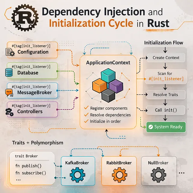 Dependency Injection and Initialization Cycle in Rust