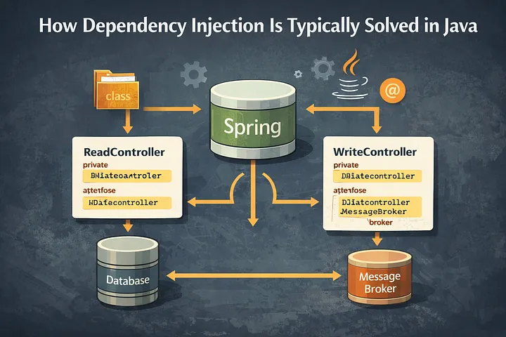 How Dependency Injection Is Typically Solved in Java